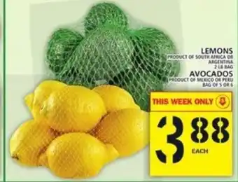 Food Basics Lemons And Avocados offer