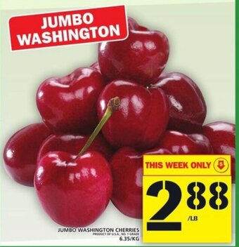 Food Basics Jumbo Washington Cherries offer