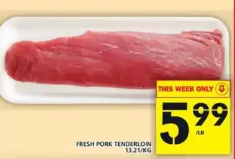 Food Basics Fresh Pork Tenderlion offer