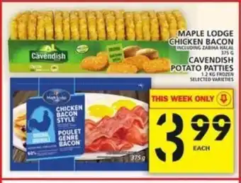 Food Basics Maple Lodge Chicken Bacon offer
