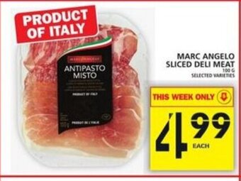Food Basics Marc Angelo Sliced Deli Meat offer