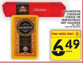 Food Basics Balderson Cheddar Cheese offer