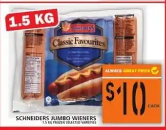 Food Basics Schneiders Jumbo Wieners offer