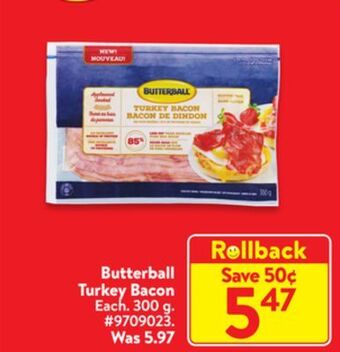 Walmart Butterball turkey bacon offer