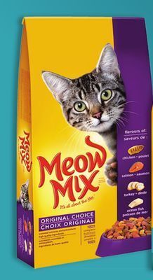 Walmart Meow mix dry cat food offer