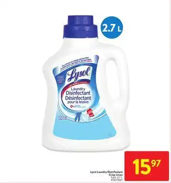 Walmart Lysol laundry disinfectant crisp linen offer