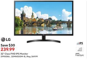 Staples Lg 32" class fhd ips monitor offer