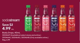 Staples Sodastream bubly drops offer