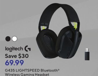 Staples Logitech g435 lightspeed bluetooth® wireless gaming headset offer