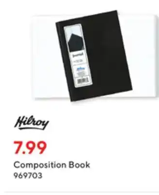 Staples Hilroy composition book offer