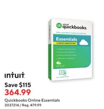 Staples Intuit quickbooks online essentials offer