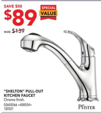 Lowe's Pfister "shelton" pull-out kitchen faucet offer