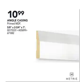 Lowe's Metrie angle casing 5/8" x 2-3/4" x 7' offer