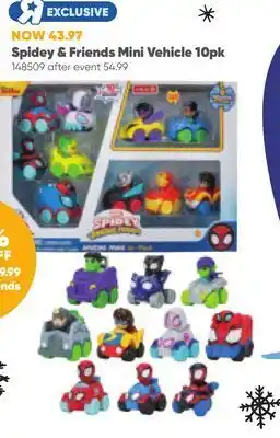 Toys R us Spidey & friends mini vehicle 10pk offer