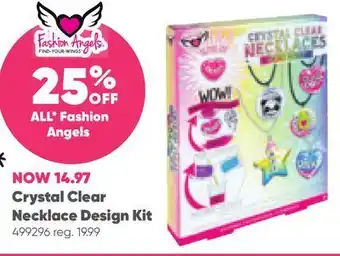 Toys R us Fashion angles crystal clear necklace design kit offer