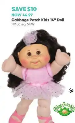 Toys R us Cabbage patch kids 14" doll offer