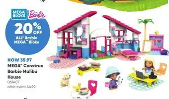 Toys R us Barbie mega™ construx barbie malibu house offer