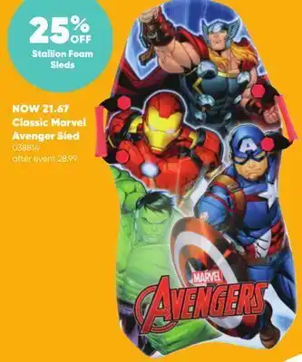 Toys R us Classic marvel avenger sled offer