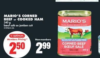 No Frills Mario's corned beef or cooked ham, 340 g offer