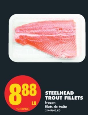 No Frills Steelhead trout fillets offer