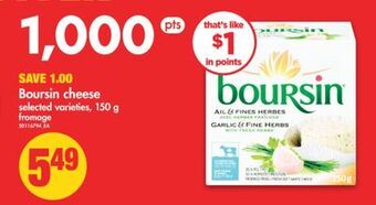 No Frills Boursin cheese, 150 g offer