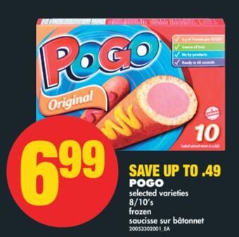 No Frills Pogo, 8/10's offer