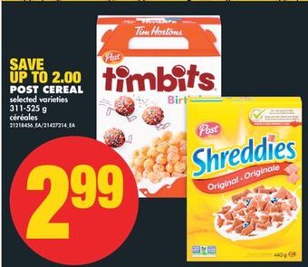 No Frills Post cereal, 311-525 g offer