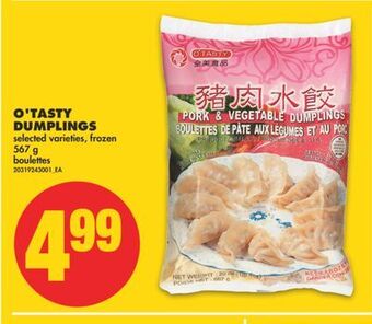 No Frills O'tasty dumplings, 567 g offer