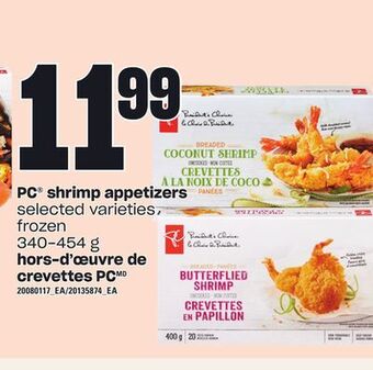 Independent Grocer Pc® shrimp appetizers, 340-454 g offer