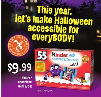 Independent Grocer Kinder® chocolate mini, 330 g offer