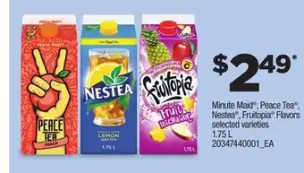 Independent Grocer Minute maid®, peace tea®, nestea®, fruitopia® flavors, 1.75 l offer