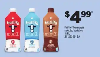 Independent Grocer Fairlife® beverages, 1.5 l offer