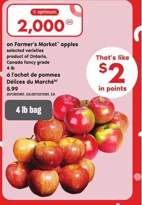 Independent Grocer Farmer's market™ apples, 4 lb offer