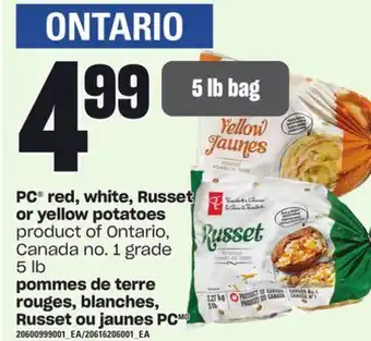 Independent Grocer Pc® red, white, russet or yellow potatoes, 5 lb offer