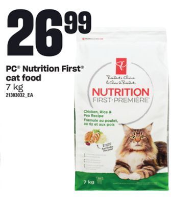 Independent Grocer Pc® nutrition first® cat food, 7 kg offer