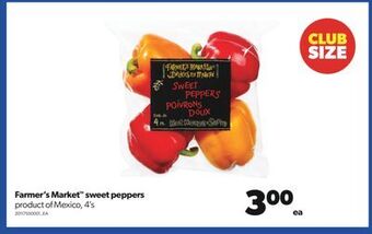 Real Canadian Superstore Farmer's market™ sweet peppers, 4's offer