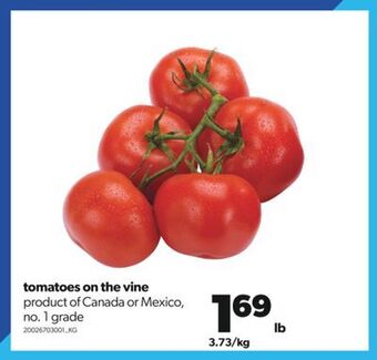 Real Canadian Superstore Tomatoes on the vine offer