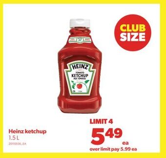 Real Canadian Superstore Heinz ketchup, 1.5 l offer