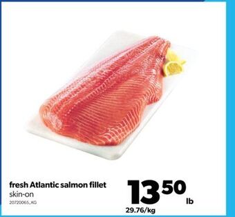 Real Canadian Superstore Fresh atlantic salmon fillet offer