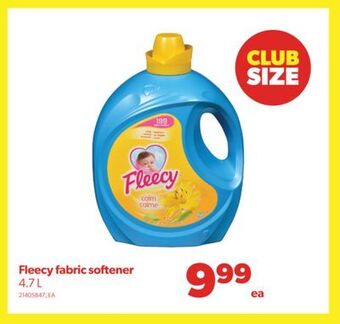 Real Canadian Superstore Fleecy fabric softener, 4.7 l offer