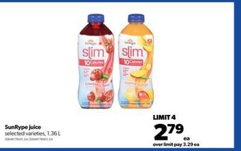 Real Canadian Superstore Sunrype juice, 1.36 l offer
