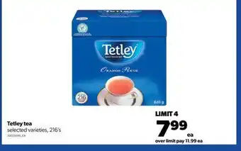 Real Canadian Superstore Tetley tea, 216's offer