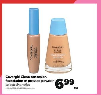 Real Canadian Superstore Covergirl clean concealer, foundation or pressed powder offer