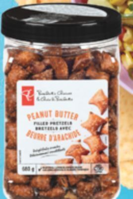 Real Canadian Superstore Pc® peanut butter filled pretzels, 680 g offer