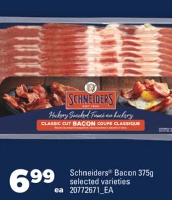 Real Canadian Superstore Schneiders® bacon, 375g offer