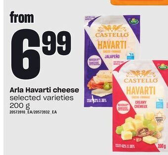 Loblaws Arla havarti cheese, 200 g offer