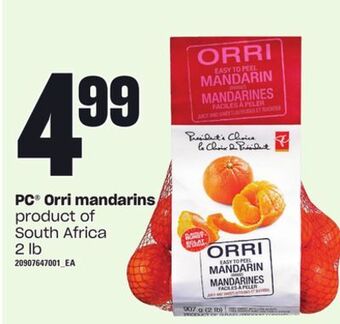 Loblaws Pc® orri mandarins, 2 lb offer