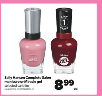 Real Canadian Superstore Sally hansen complete salon manicure or miracle gel offer