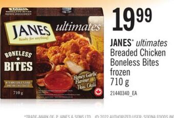 Loblaws Janes* ultimates breaded chicken boneless bites, 710 g offer