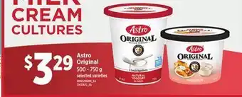 Loblaws Astro original, 500 - 750 g offer